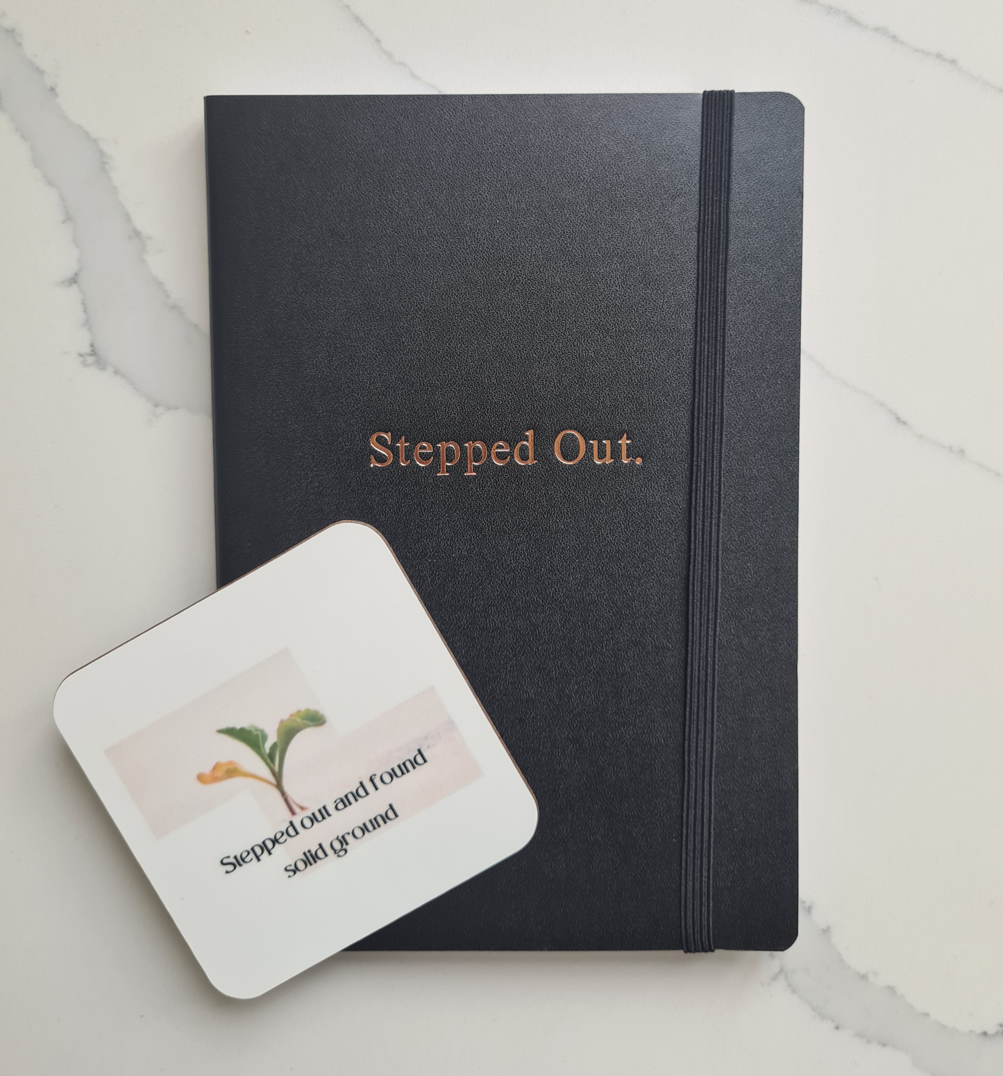 Notebook and Coaster